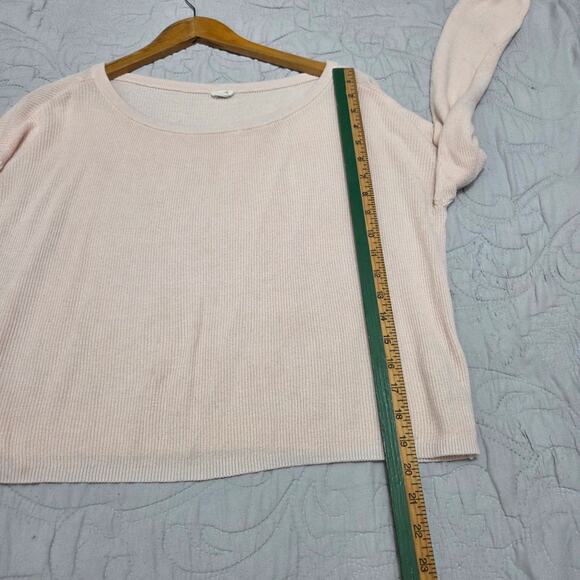 Garage Light Pink Long Sleeve Top Woman's Size Medium - Picture 7 of 8
